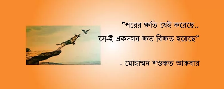 পরের ক্ষতি..